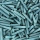 Miyuki twisted bugle beads 2x12mm Matted opaque turquoise blue luster TW2012-2029